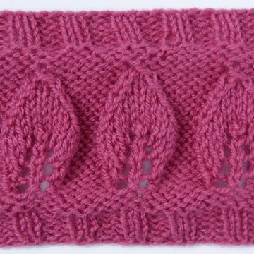 Leaf Motif Headband WorkedFlat