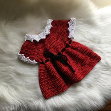 Santa Baby Dress & Cardigan Set N 338