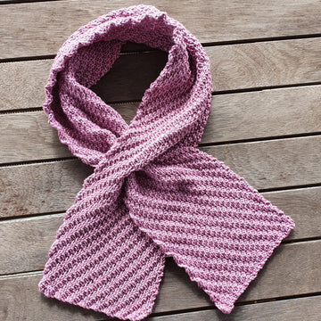 Norah - Keyhole textured stitch Neck Scarf