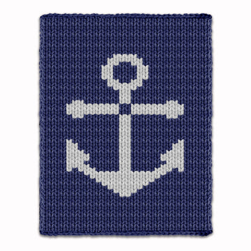 Finger Knitting Pattern, Anchor Knit Kids Bulky Blanket