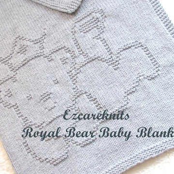 Royal Bear Baby Blanket