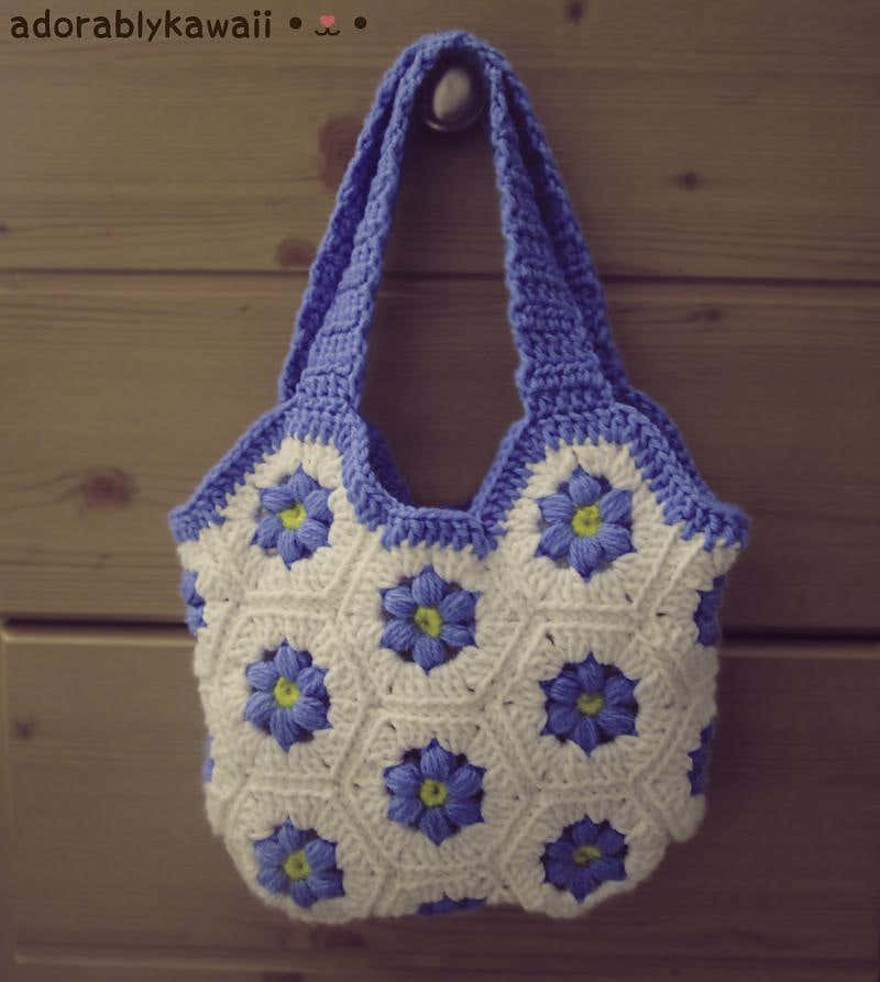 Flower Hexagon Bag