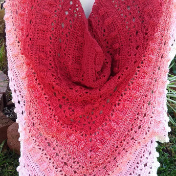 Crimson Crush Shawl
