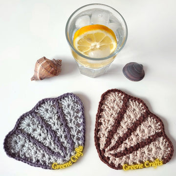 Scallop Coasters or Applique - Summer Crochet Pattern