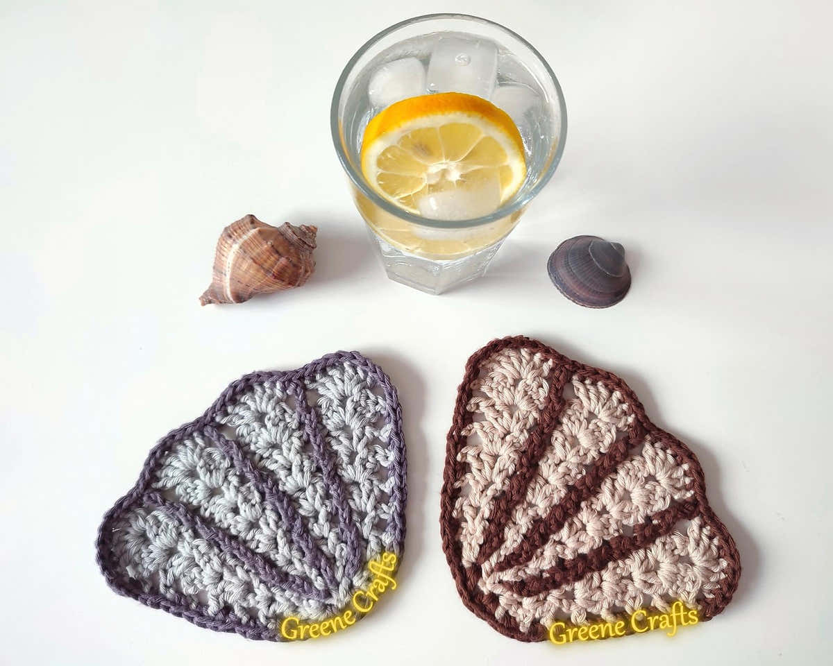 Scallop Coasters or Applique - Summer Crochet Pattern