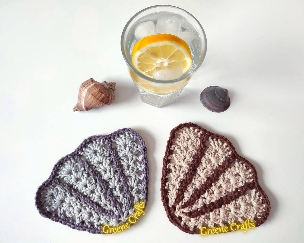 Scallop Coasters or Applique - Summer Crochet Pattern