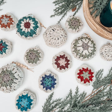 Hexagon Granny Ornaments