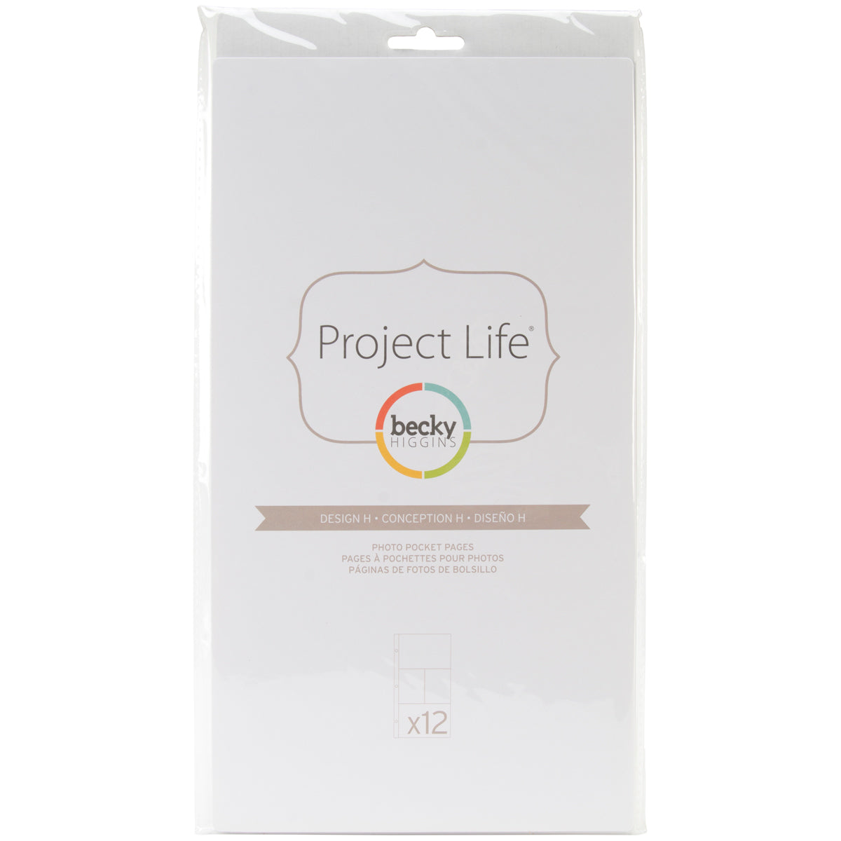 American Crafts Project Life Photo Pocket Pages 12/Pkg - Design H