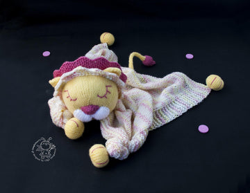Lion Toy Baby Lace Blanket