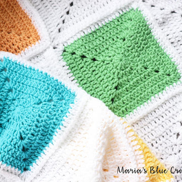 Dinosaur Granny Square Blanket