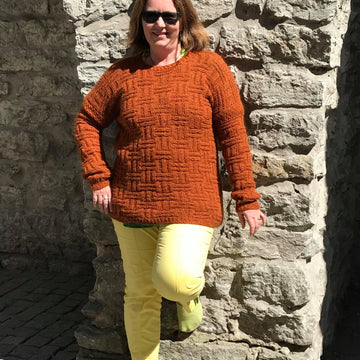 Brick sweater