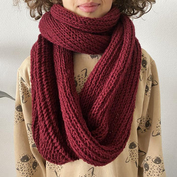 Crochet infinity scarf pattern PDF