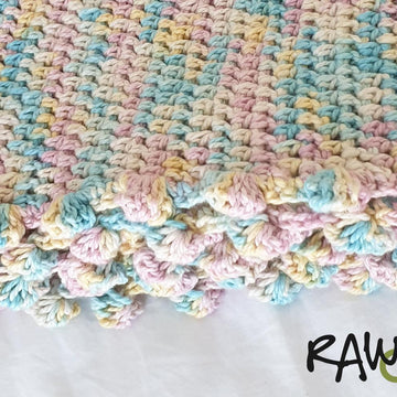 Easy Baby Bobble Edge Blanket Pattern