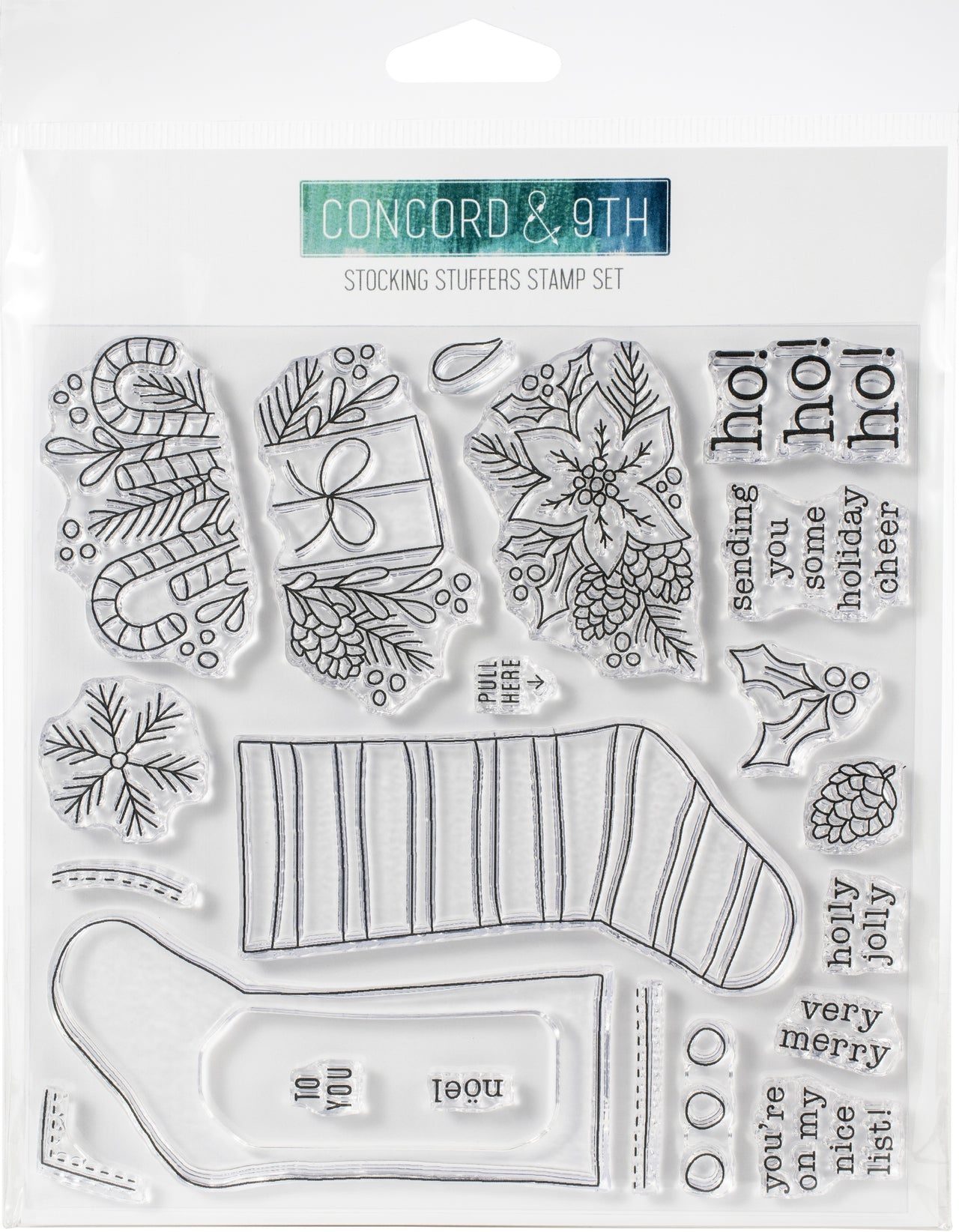 Concord & 9th Clear Stamps 6"X6" - Stocking Stuffers
