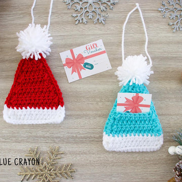 Santa Hat Gift Card Holder Ornament