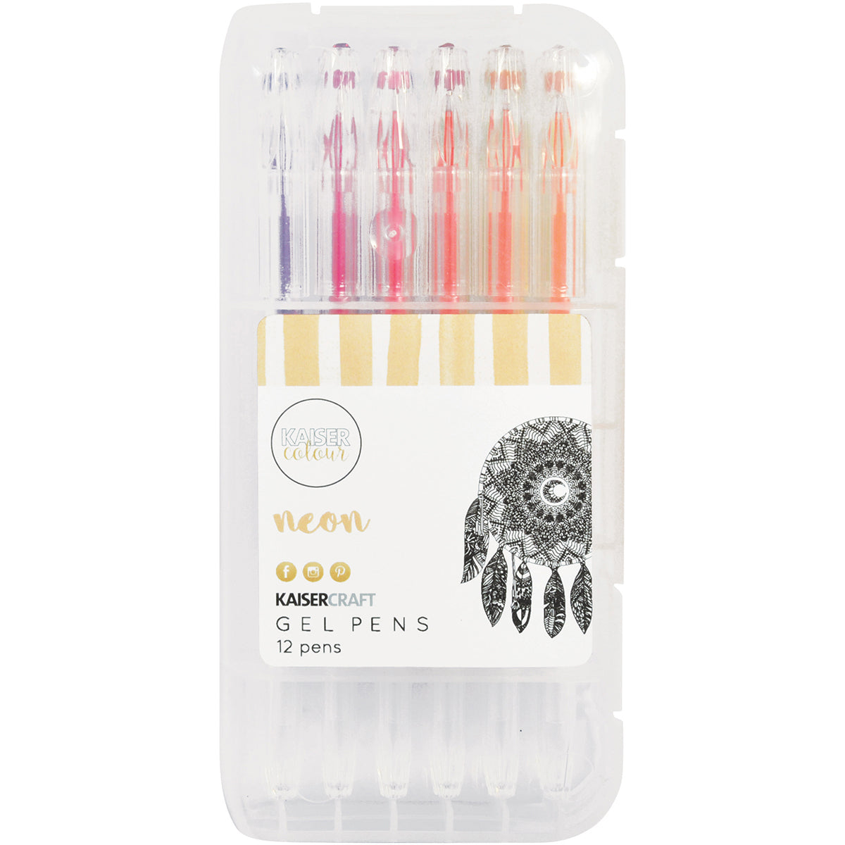 Kaisercraft KaiserColour Gel Pens 12/Pkg - Neon