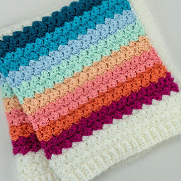 Emmy Lou Sedge Stitch Crochet Blanket