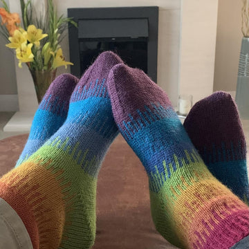 Melting Rainbow Socks