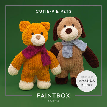 Cutie-pie Pets - Free Toy Knitting Pattern for Kids in Paintbox Yarns Chenille
