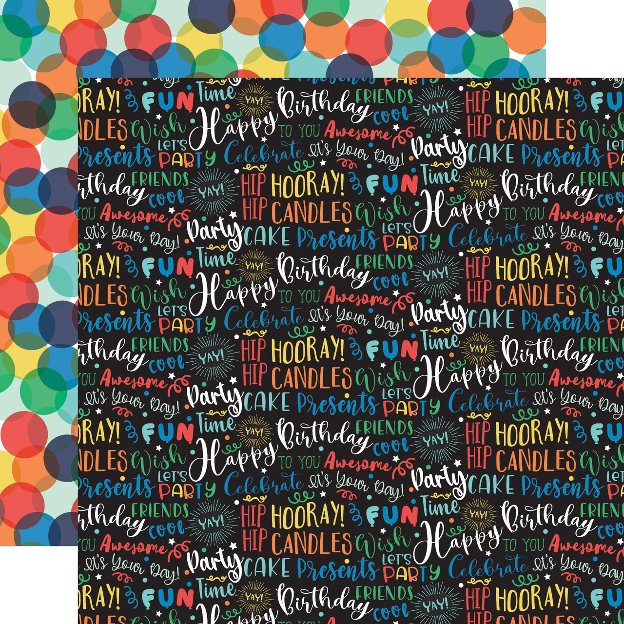 Echo Park Paper It's Your Birthday Boy Double-Sided Cardstock 12"X12" 25/Pkg - Birthday Boy Words