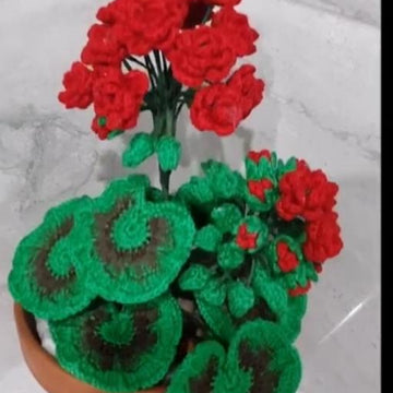 Crochet Geranium Flowers
