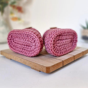 Button Baby Booties
