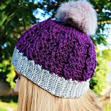 Ribbed Cable Textured Beanie