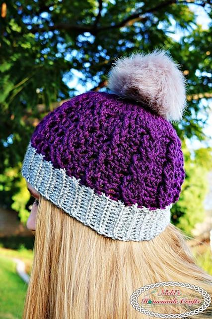 Ribbed Cable Textured Beanie