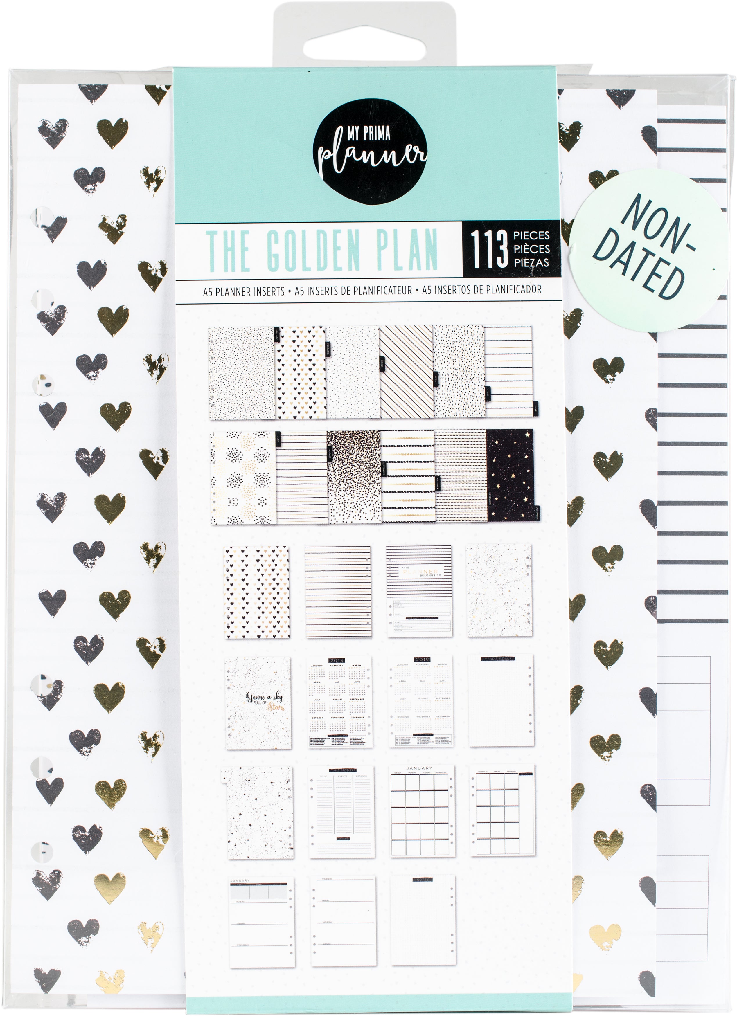 Prima Marketing My Prima A5 Planner Inserts - Golden Plan