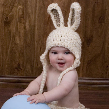 Bunny Baby Hat & Diaper Cover
