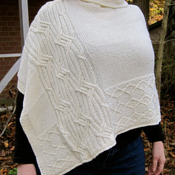 Adare Cabled Poncho