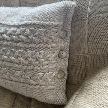 In the Round Cable Pillow