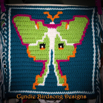 Entomology Collection mosaic square - Luna Moth