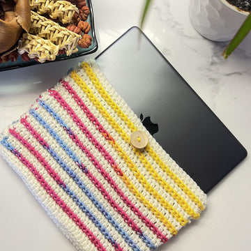 Candy Pop Crochet Ipad Sleeve