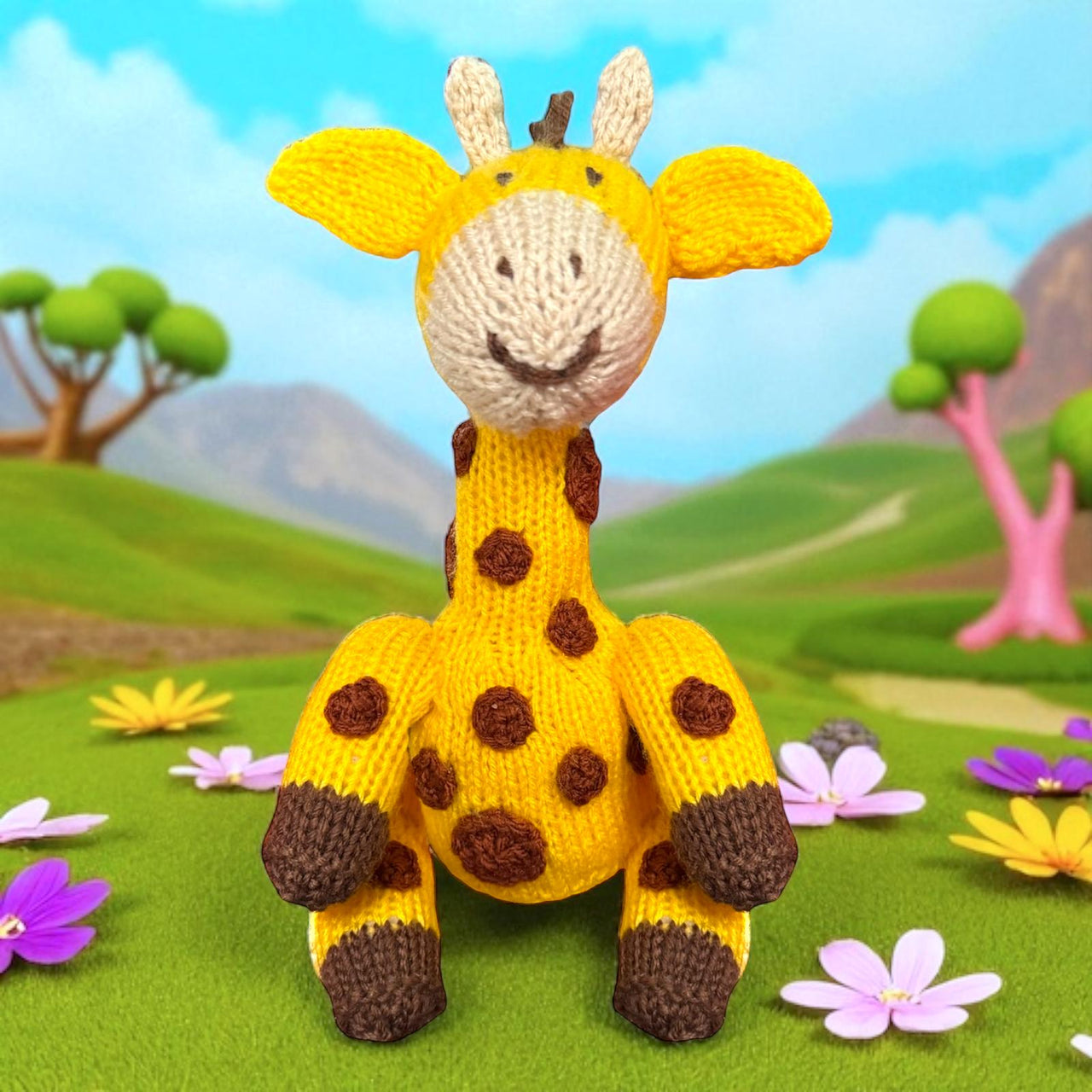 Georgina the Giraffe choc orange cover / toy