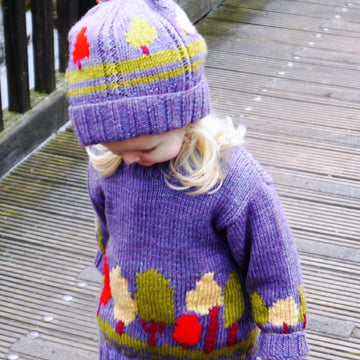 Child's Tree Sweater and Hat