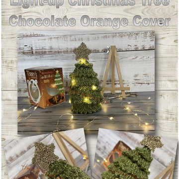 Light-up Christmas Tree Chocolate Orange Cover Knitting Pattern