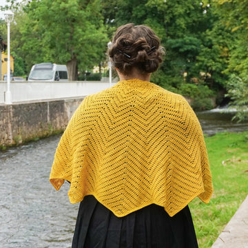 Sunny citrine shawl