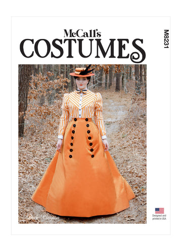 McCall's 1890s Blouse and Skirt M8231 - Sewing Pattern