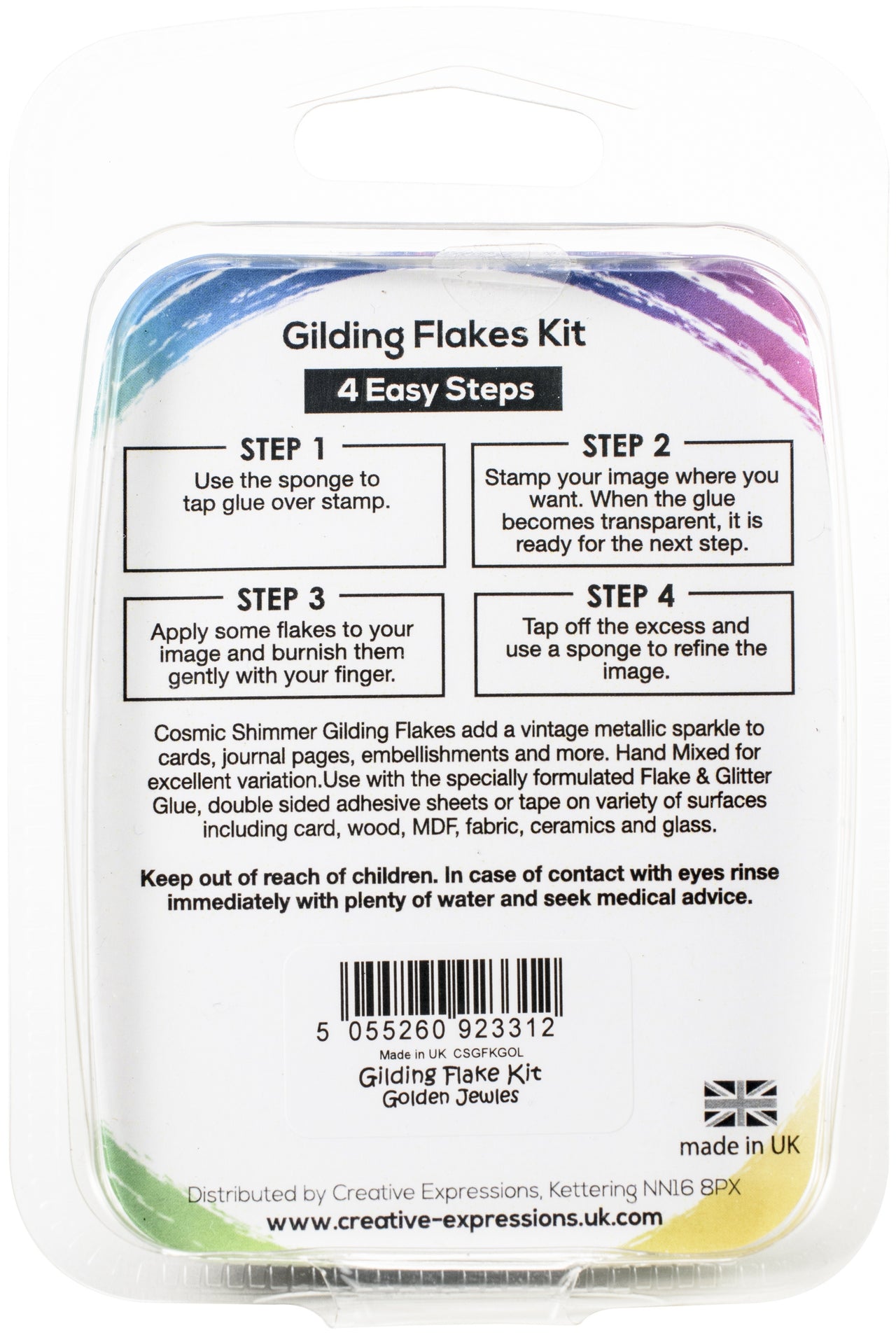 Creative Expressions Cosmic Shimmer Gilding Flakes Kit - Golden Jewel