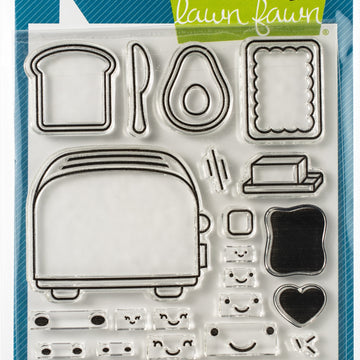 Lawn Fawn Clear Stamps 4"X6" - Let's Toast