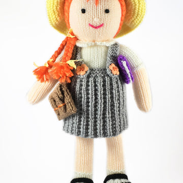 Annabelle schoolgirl doll knitting pattern 19019