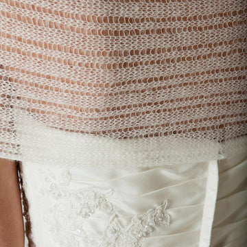 Lace scarf alpaca