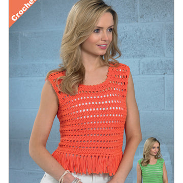 Ladies Vest in James C. Brett Noodles Chunky - JB359 - Leaflet