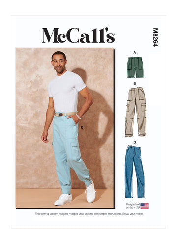 McCall's Men's Shorts and Pants M8264 - Sewing Pattern