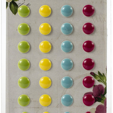 American Crafts Botanical Journal Enamel Dots 56/Pkg - 622641