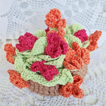 A Basket of Flower Coasters
