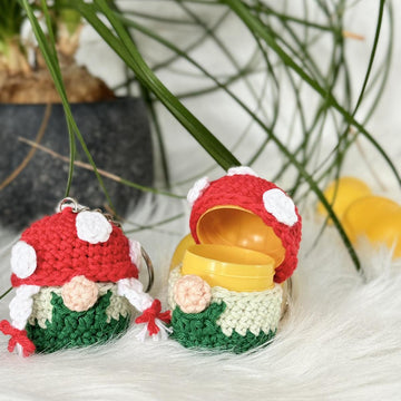 Crochet Mushroom Surprise Gnome