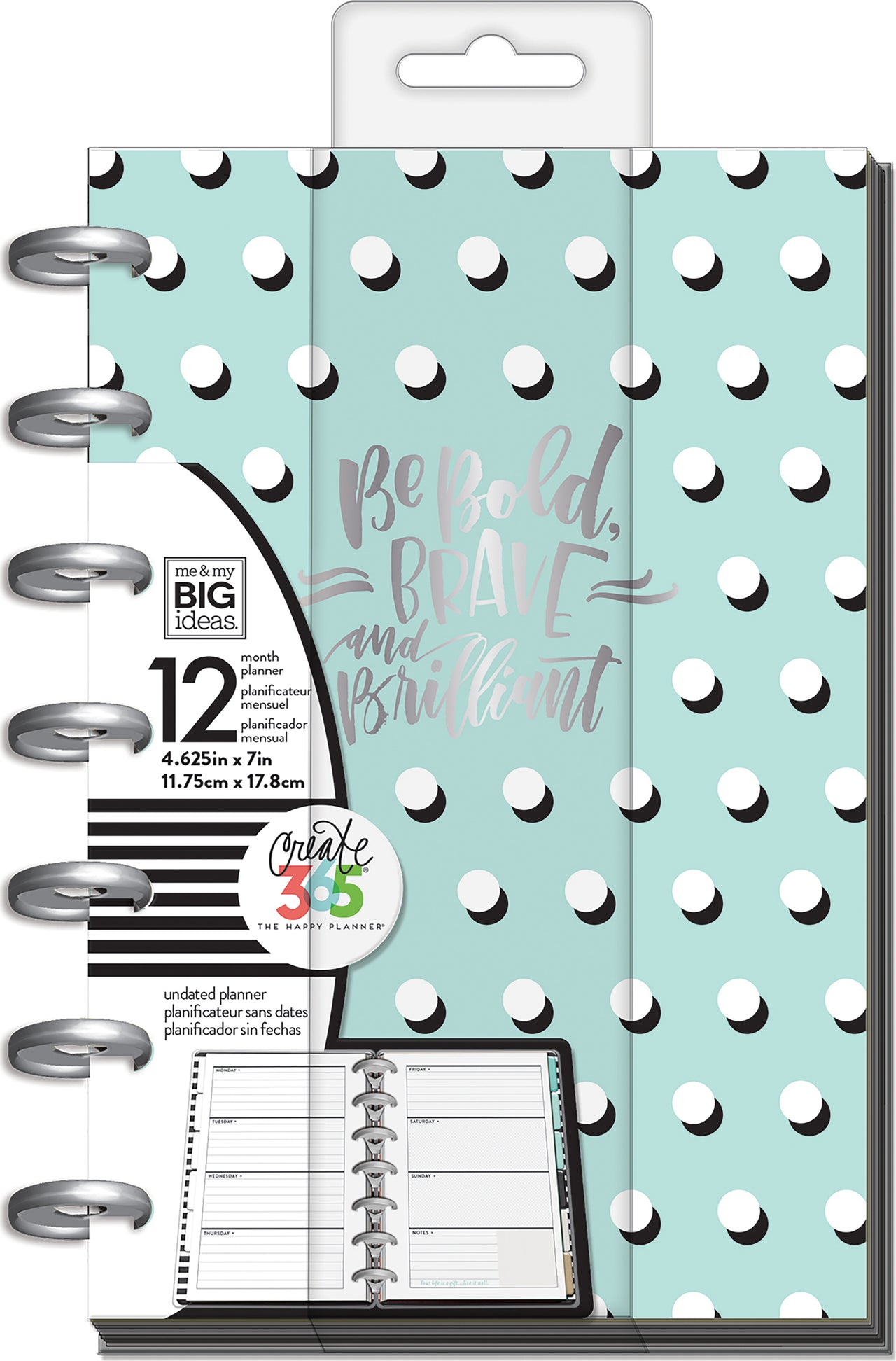 Happy Planner 12-Month Undated Mini Planner 5.125"X7.5" - A Well Krafted Life