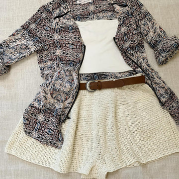 Wide leg shorts